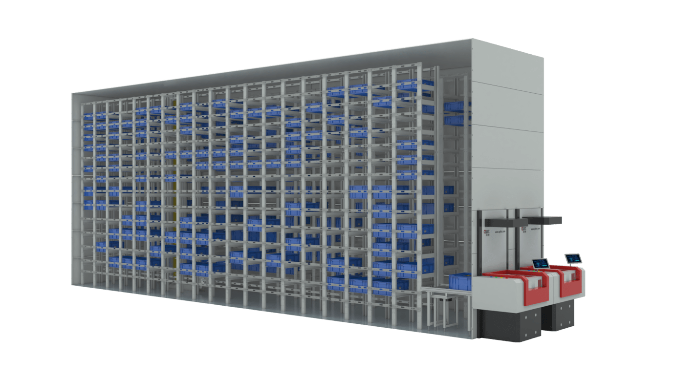 vertical buffer storage system